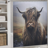 Country Chic Highland Cow Shower Curtain