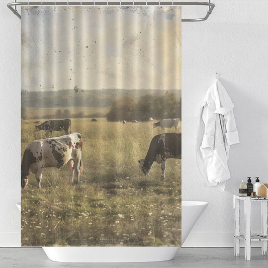 Countryside Comfort Cow Shower Curtain