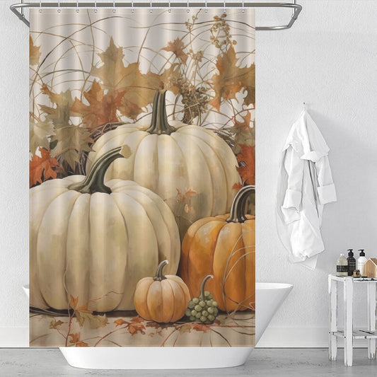 Cozy Pumpkin Shower Curtain