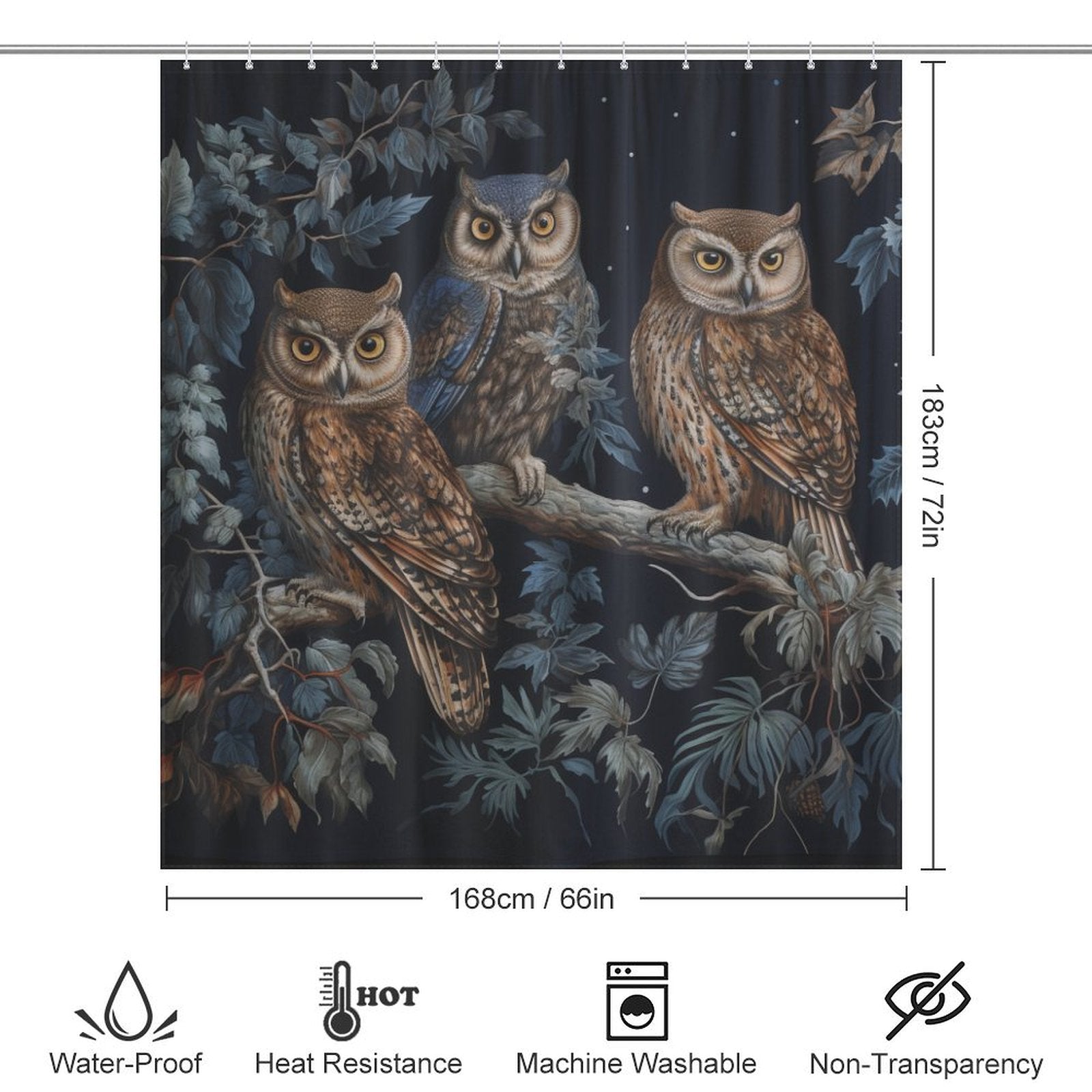 Curious Owl Shower Curtain