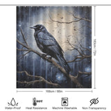 DarkArt Raven Shower Curtain