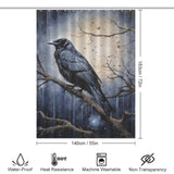 DarkArt Raven Shower Curtain