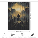 Dark Fantasy Zombie Shower Curtain