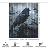 Dark Raven Shower Curtain