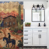 Desert Cowboy Shower Curtain