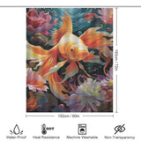 Dive into Tranquility with Goldfish Shower Curtain 