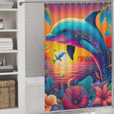 This Colorful Dolphin Shower Curtain from Cotton Cat is perfect for any ocean-themed bathroom. The vibrant colors and waterproof material will add a splash of fun to your daily shower routine.