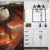 Dragon Shower Curtain Mystical Skies 