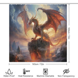 Dragon Shower Curtain Mythical Realm 