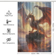 Dragon Shower Curtain Mythical Realm 