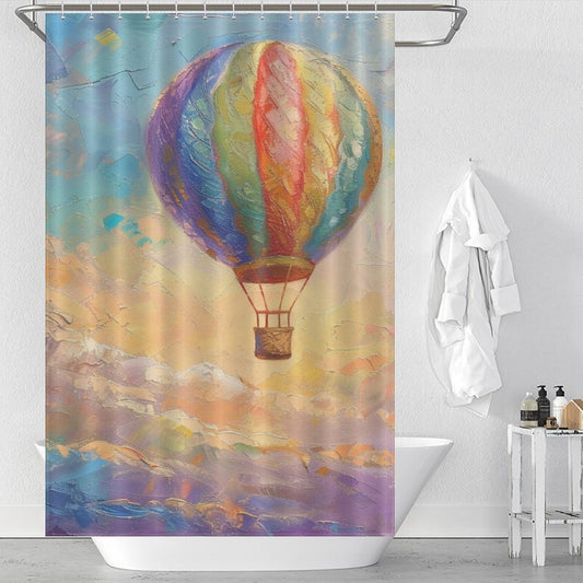 Dreamy Landscapes Hot Air Balloon Shower Curtain