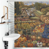 Earthy Tones Farmhouse Shower Curtain