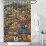 Earthy Tones Farmhouse Shower Curtain