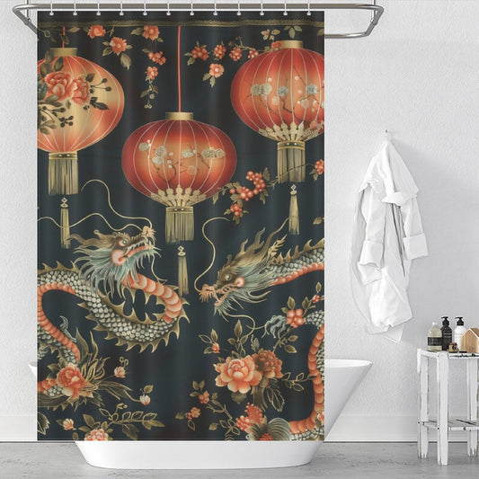 Eastern Allure Oriental Shower Curtain
