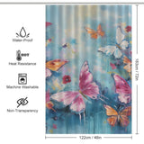 Educational Butterfly Showcase Shower Curtain