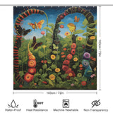 Educational Caterpillar Shower Curtain