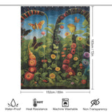 Educational Caterpillar Shower Curtain