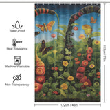 Educational Caterpillar Shower Curtain