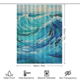 Elegance Turquoise Shower Curtain