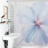 ElegantFlair Periwinkle Shower Curtain