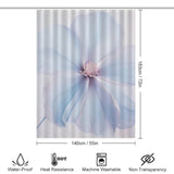 ElegantFlair Periwinkle Shower Curtain