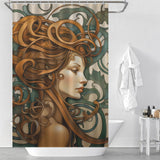 Elegant Art Nouveau Shower Curtain