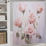 Elegant Pink Rose Shower Curtain
