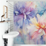 Elegant and Vibrant Watercolor Floral Shower Curtain