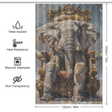 Elephant Sitting on Chair Shower Curtain