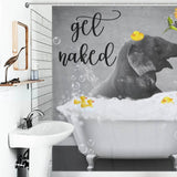 Get the Funny Elephant Shower Curtain-Cottoncat by Cotton Cat for your bathroom decor.