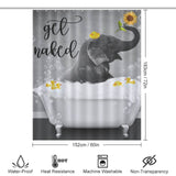 Get the Funny Elephant Shower Curtain-Cottoncat by Cotton Cat for your bathroom decor