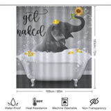 Get a Funny Elephant Shower Curtain-Cottoncat for your bathroom decor from Cotton Cat.