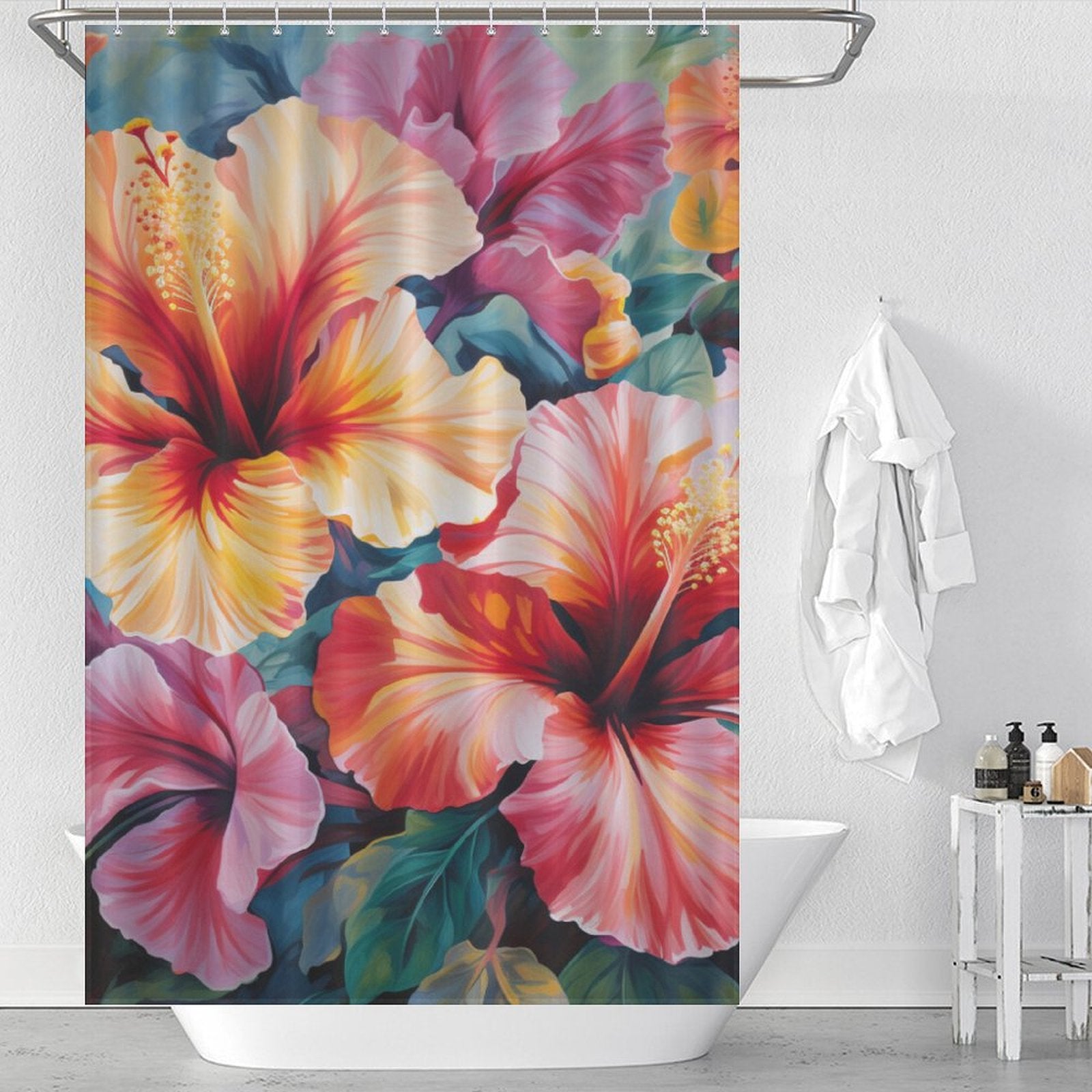 EnchantingFlora Hibiscus Shower Curtain