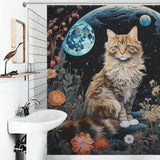 EnigmaticCharm Cat Shower Curtain