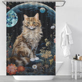 EnigmaticCharm Cat Shower Curtain