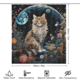 EnigmaticCharm Cat Shower Curtain