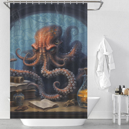 Enigmatic Oceanic Octopus Shower Curtain
