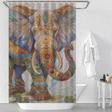 Exquisite India Style Elephant Shower Curtain