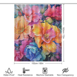 Exquisite and Charming Watercolor Floral Shower Curtain