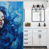 Eye-catching Blue Shower Curtain