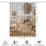 Farmhouse Cow Shower Curtain
