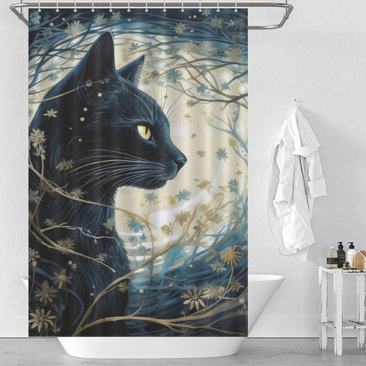 FelineSpiritArt Cat Shower Curtain