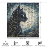 FelineSpiritArt Cat Shower Curtain