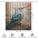 Flight of Fancy Bird Shower Curtain