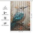 Flight of Fancy Bird Shower Curtain