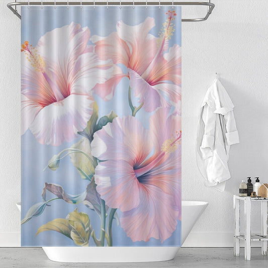 FloralDance Hibiscus Shower Curtain