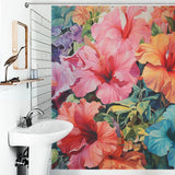 FloralWhispers Hibiscus Shower Curtain