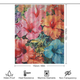 FloralWhispers Hibiscus Shower Curtain