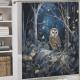  Forest Owl Shower Curtain