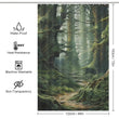 Forest Retreat Woods Shower Curtain